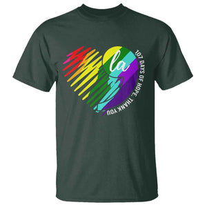 107 Days of Hope Thank You Kamala T Shirt Comma La TS10 Dark Forest Green Print Your Wear