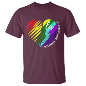 107 Days of Hope Thank You Kamala T Shirt Comma La TS10 Maroon Print Your Wear
