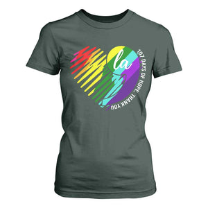 107 Days of Hope Thank You Kamala T Shirt For Women Comma La TS10 Dark Forest Green Print Your Wear