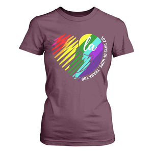 107 Days of Hope Thank You Kamala T Shirt For Women Comma La TS10 Maroon Print Your Wear