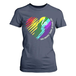107 Days of Hope Thank You Kamala T Shirt For Women Comma La TS10 Navy Print Your Wear