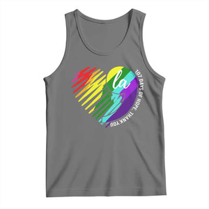 107 Days of Hope Thank You Kamala Tank Top Comma La TS10 Black Heather Print Your Wear