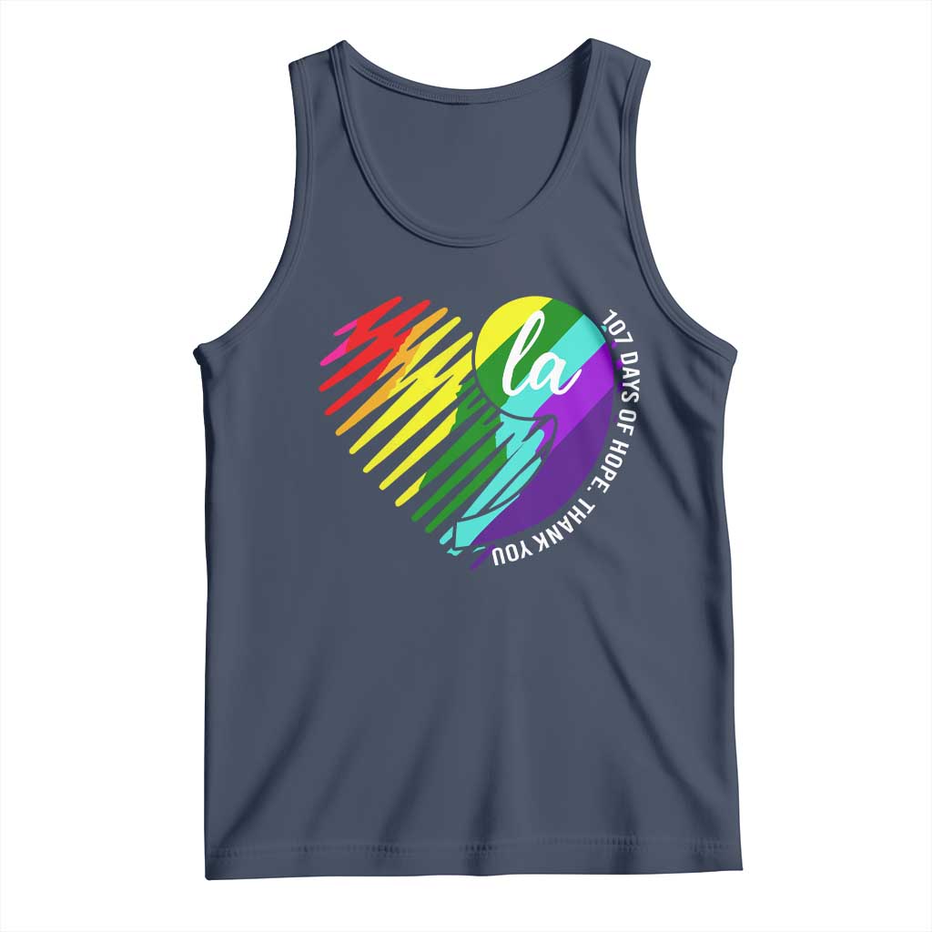 107 Days of Hope Thank You Kamala Tank Top Comma La TS10 Navy Print Your Wear
