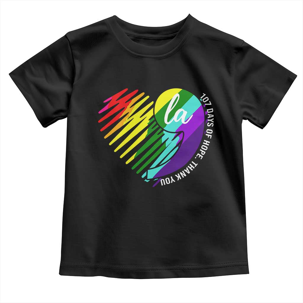 107 Days of Hope Thank You Kamala Toddler T Shirt Comma La TS10 Black Print Your Wear