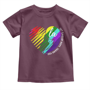 107 Days of Hope Thank You Kamala Toddler T Shirt Comma La TS10 Maroon Print Your Wear