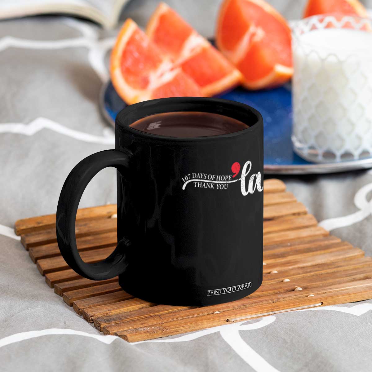 107 Days of Hope Thank You Kamala Coffee Mug Retro Comma La Kamala Harris 2025 TS10 Print Your Wear