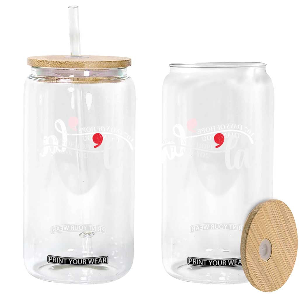 107 Days of Hope Thank You Kamala Glass Can Retro Comma La Kamala Harris 2025 TS10 Print Your Wear