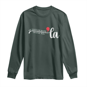 107 Days of Hope Thank You Kamala Long Sleeve Shirt Retro Comma La Kamala Harris 2025 TS10 Dark Forest Green Print Your Wear