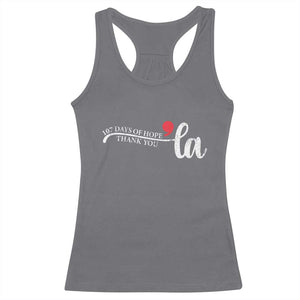 107 Days of Hope Thank You Kamala Racerback Tank Top Retro Comma La Kamala Harris 2025 TS10 Charcoal Print Your Wear