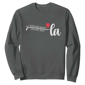 107 Days of Hope Thank You Kamala Sweatshirt Retro Comma La Kamala Harris 2025 TS10 Dark Heather Print Your Wear