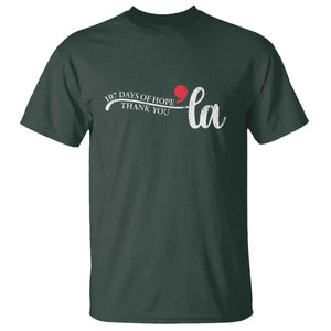 107 Days of Hope Thank You Kamala T Shirt Retro Comma La Kamala Harris 2025 TS10 Dark Forest Green Print Your Wear