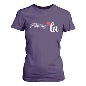 107 Days of Hope Thank You Kamala T Shirt For Women Retro Comma La Kamala Harris 2025 TS10 Purple Print Your Wear