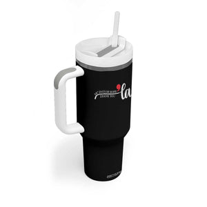 107 Days of Hope Thank You Kamala Tumbler With Handle Retro Comma La Kamala Harris 2025 TS10 Print Your Wear