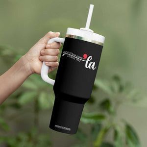 107 Days of Hope Thank You Kamala Tumbler With Handle Retro Comma La Kamala Harris 2025 TS10 Print Your Wear