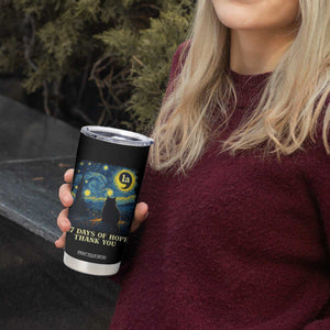 107 Days of Hope Thank You Kamala Tumbler Cup Cat Starry Night Van Gogh Comma La Harris TS10 Print Your Wear