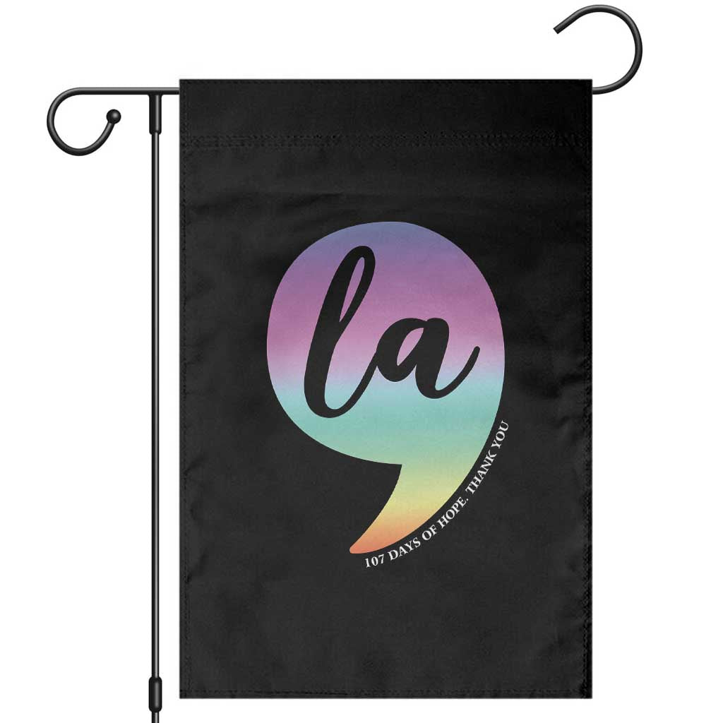 107 Days of Hope Thank You Kamala Garden Flag Comma La Kamala Harris TS10 Black Print Your Wear