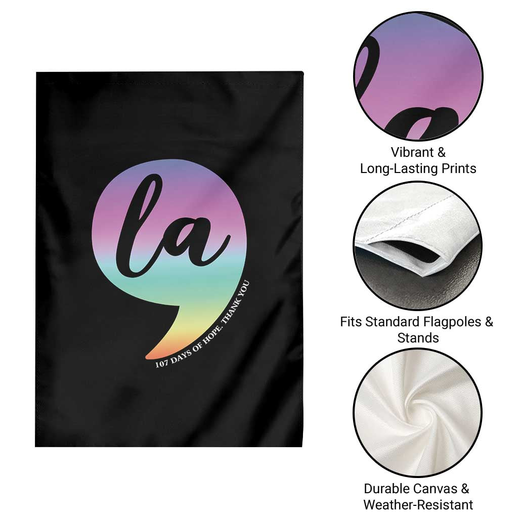 107 Days of Hope Thank You Kamala Garden Flag Comma La Kamala Harris TS10 Print Your Wear