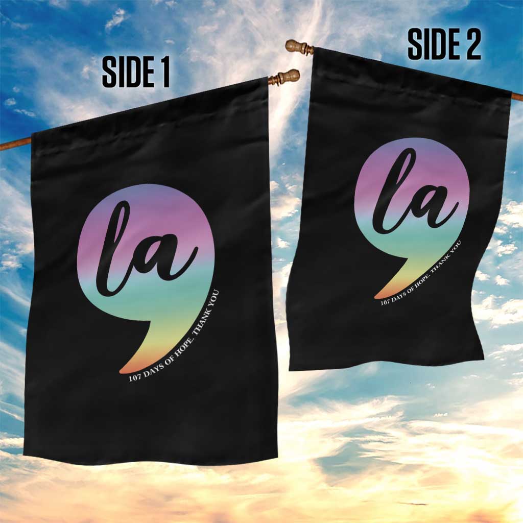 107 Days of Hope Thank You Kamala Garden Flag Comma La Kamala Harris TS10 Print Your Wear