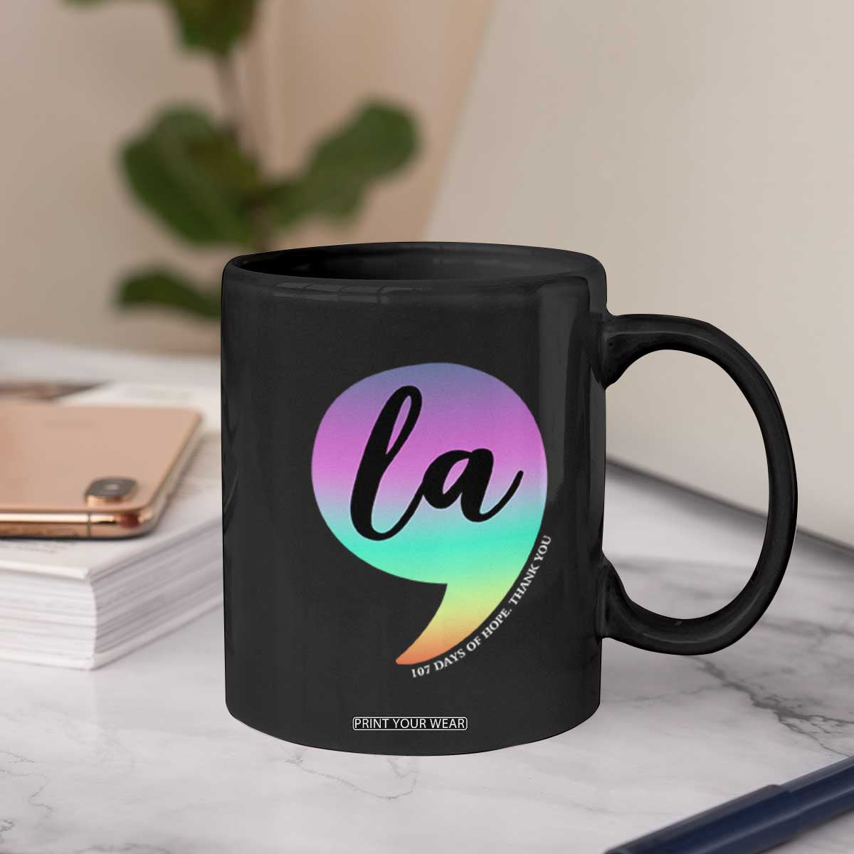 107 Days of Hope Thank You Kamala Coffee Mug Comma La Kamala Harris TS10 Print Your Wear