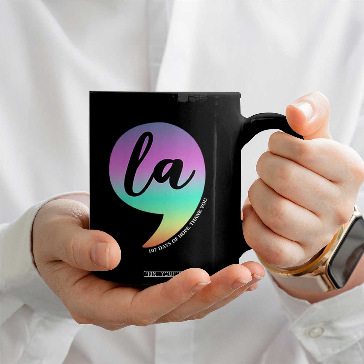 107 Days of Hope Thank You Kamala Coffee Mug Comma La Kamala Harris TS10 Print Your Wear