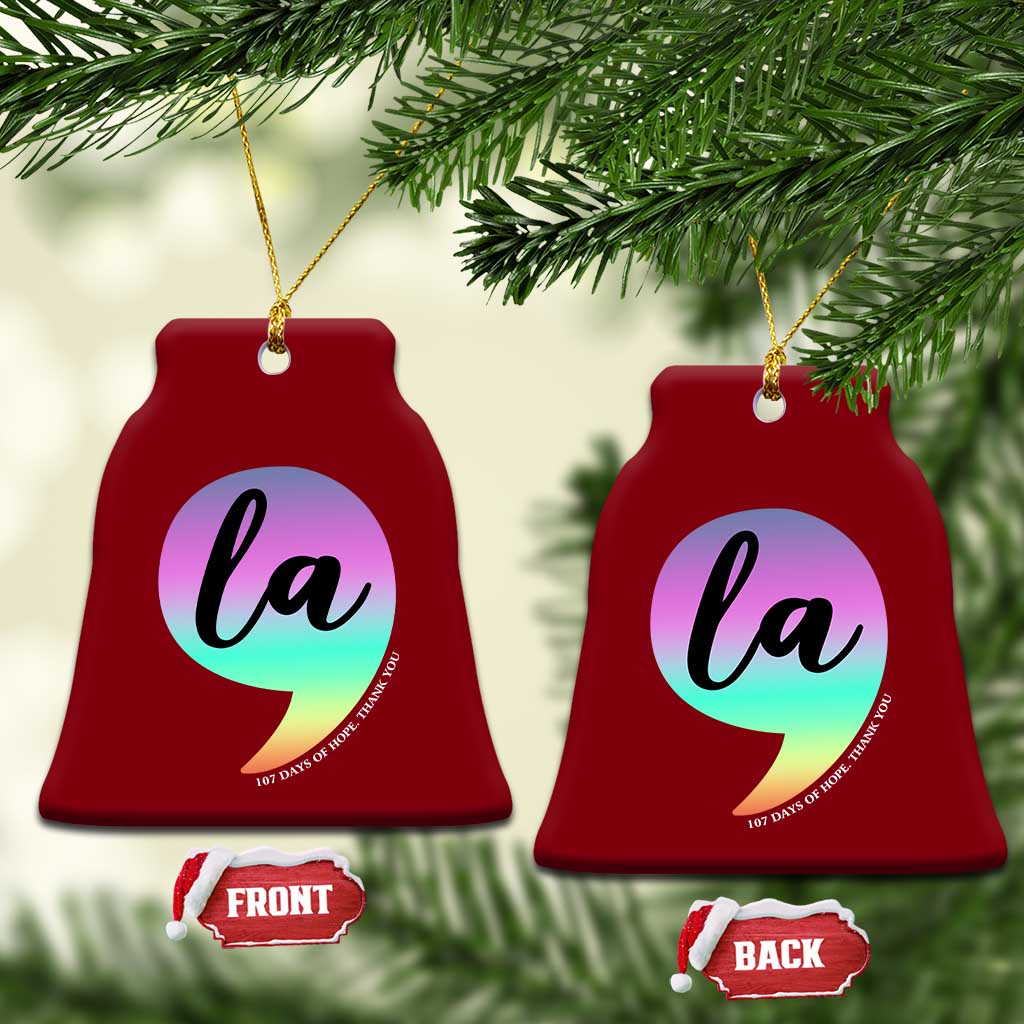 107 Days of Hope Thank You Kamala Ceramic Ornament Comma La Kamala Harris TS10 Print Your Wear