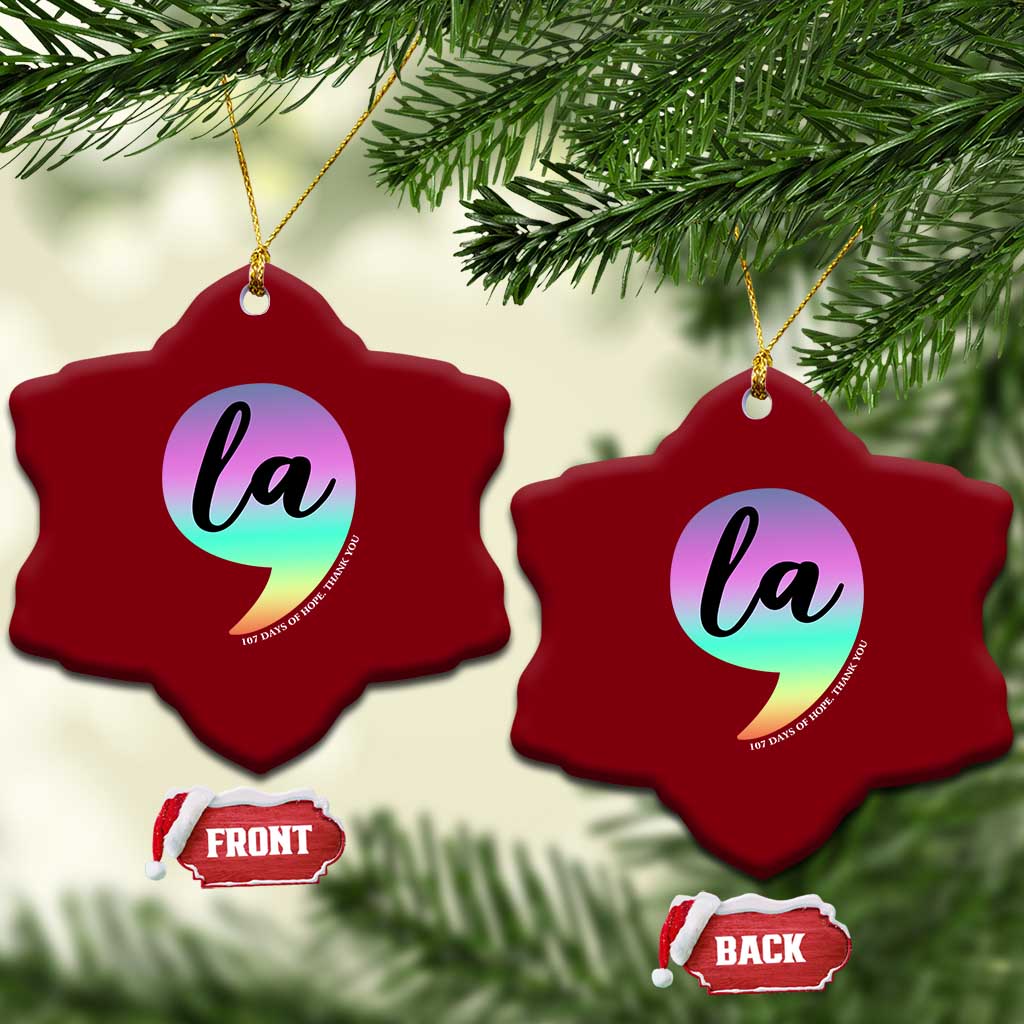 107 Days of Hope Thank You Kamala Ceramic Ornament Comma La Kamala Harris TS10 Print Your Wear