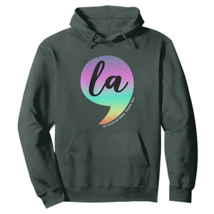 107 Days of Hope Thank You Kamala Hoodie Comma La Kamala Harris TS10 Dark Forest Green Print Your Wear