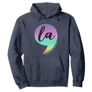 107 Days of Hope Thank You Kamala Hoodie Comma La Kamala Harris TS10 Navy Print Your Wear