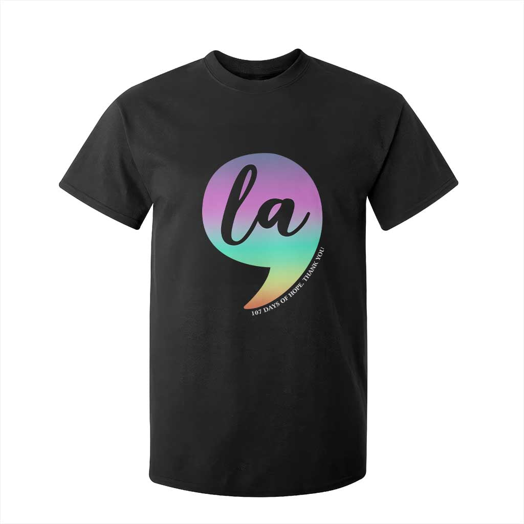 107 Days of Hope Thank You Kamala T Shirt For Kid Comma La Kamala Harris TS10 Black Print Your Wear