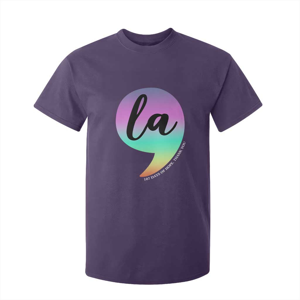 107 Days of Hope Thank You Kamala T Shirt For Kid Comma La Kamala Harris TS10 Purple Print Your Wear