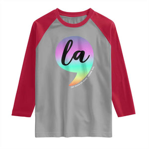 107 Days of Hope Thank You Kamala Raglan Shirt Comma La Kamala Harris TS10 Sport Gray Red Print Your Wear