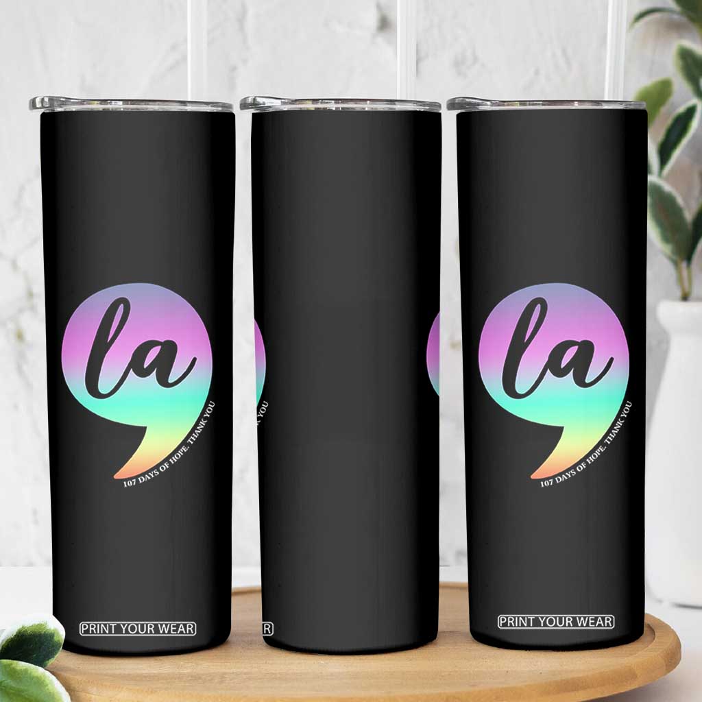 107 Days of Hope Thank You Kamala Skinny Tumbler Comma La Kamala Harris TS10 Print Your Wear