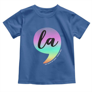 107 Days of Hope Thank You Kamala Toddler T Shirt Comma La Kamala Harris TS10 Royal Blue Print Your Wear