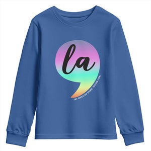 107 Days of Hope Thank You Kamala Youth Sweatshirt Comma La Kamala Harris TS10 Royal Blue Print Your Wear