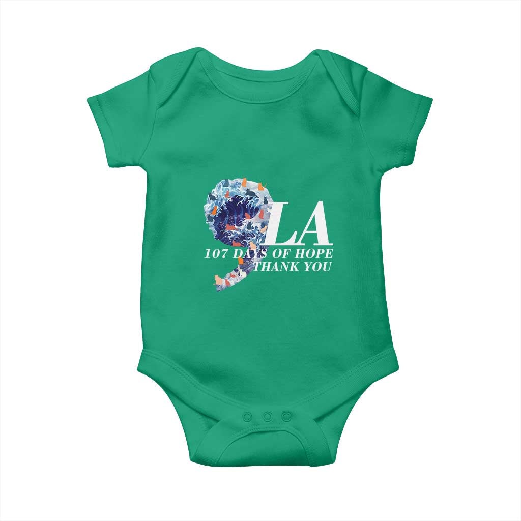 107 Days of Hope Thank You Kamala Baby Onesie The Great Wave Kanagawa Japanese Cat TS10 Irish Green Print Your Wear