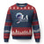 107 Days of Hope Thank You Kamala Ugly Christmas Sweater The Great Wave Kanagawa Japanese Cat TS10 Navy Red Print Your Wear