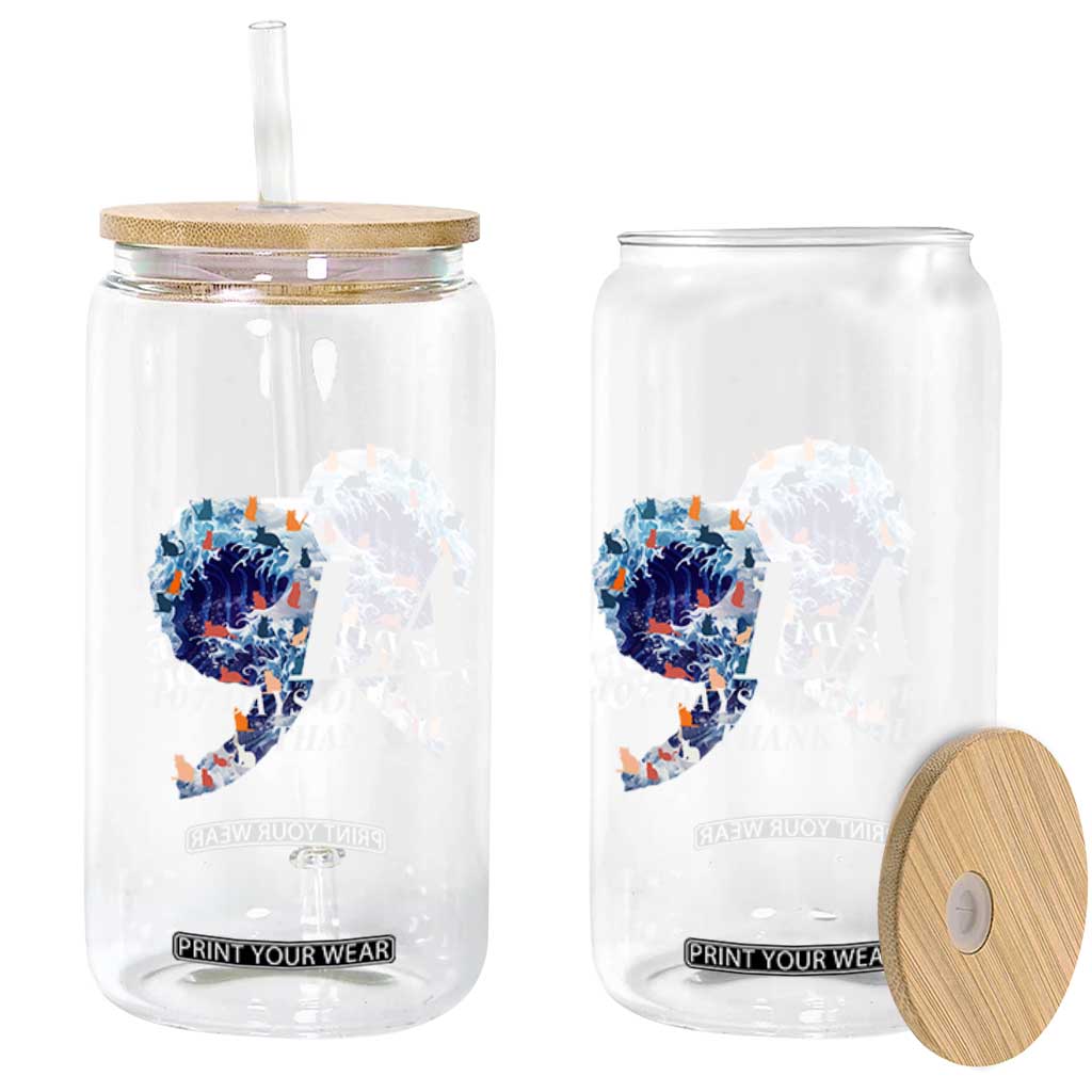 107 Days of Hope Thank You Kamala Glass Can The Great Wave Kanagawa Japanese Cat TS10 Print Your Wear