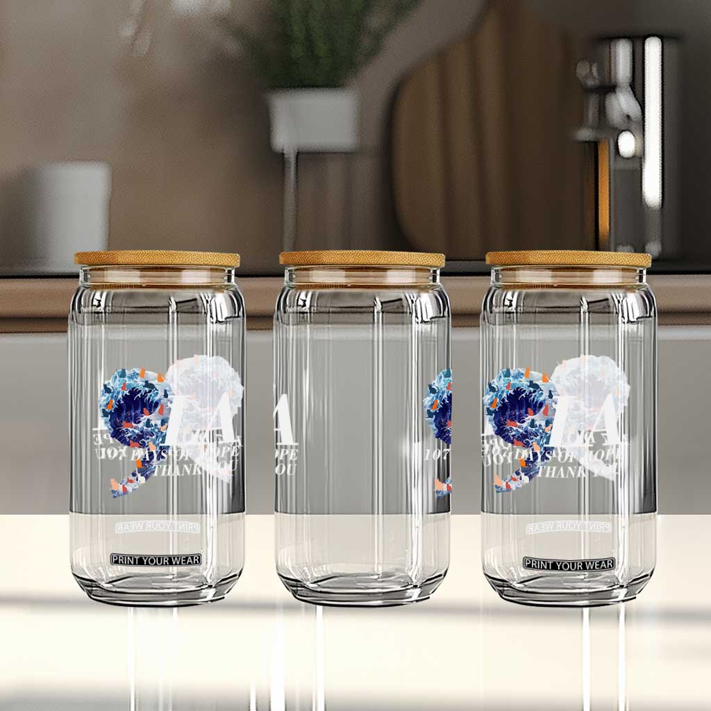 107 Days of Hope Thank You Kamala Glass Can The Great Wave Kanagawa Japanese Cat TS10 Print Your Wear