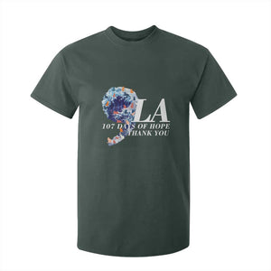 107 Days of Hope Thank You Kamala T Shirt For Kid The Great Wave Kanagawa Japanese Cat TS10 Dark Forest Green Print Your Wear