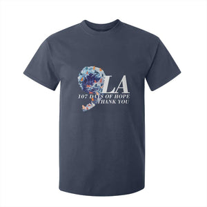 107 Days of Hope Thank You Kamala T Shirt For Kid The Great Wave Kanagawa Japanese Cat TS10 Navy Print Your Wear