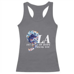 107 Days of Hope Thank You Kamala Racerback Tank Top The Great Wave Kanagawa Japanese Cat TS10 Charcoal Print Your Wear