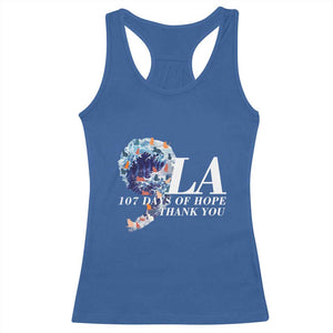 107 Days of Hope Thank You Kamala Racerback Tank Top The Great Wave Kanagawa Japanese Cat TS10 Royal Blue Print Your Wear