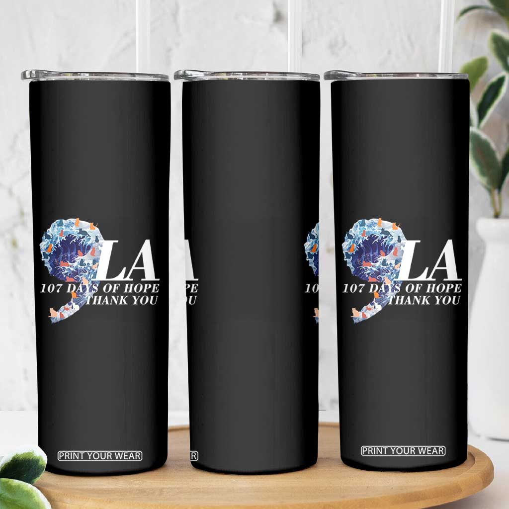 107 Days of Hope Thank You Kamala Skinny Tumbler The Great Wave Kanagawa Japanese Cat TS10 Print Your Wear