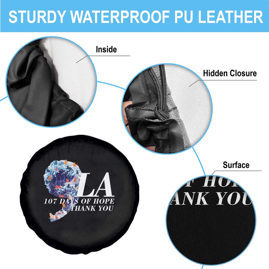 107 Days of Hope Thank You Kamala Spare Tire Cover The Great Wave Kanagawa Japanese Cat TS10 Print Your Wear