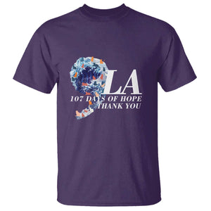 107 Days of Hope Thank You Kamala T Shirt The Great Wave Kanagawa Japanese Cat TS10 Purple Print Your Wear