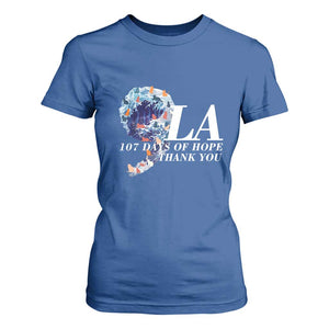 107 Days of Hope Thank You Kamala T Shirt For Women The Great Wave Kanagawa Japanese Cat TS10 Royal Blue Print Your Wear