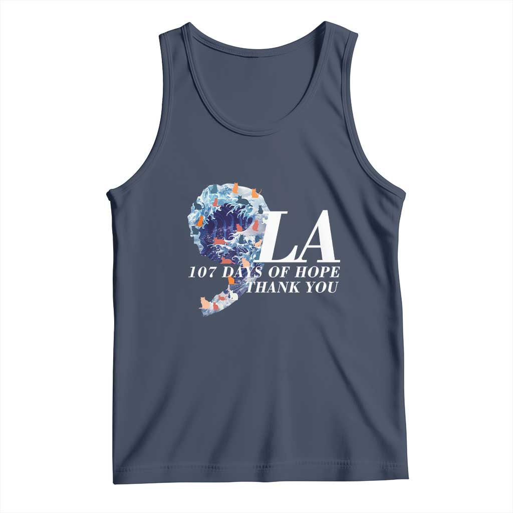 107 Days of Hope Thank You Kamala Tank Top The Great Wave Kanagawa Japanese Cat TS10 Navy Print Your Wear