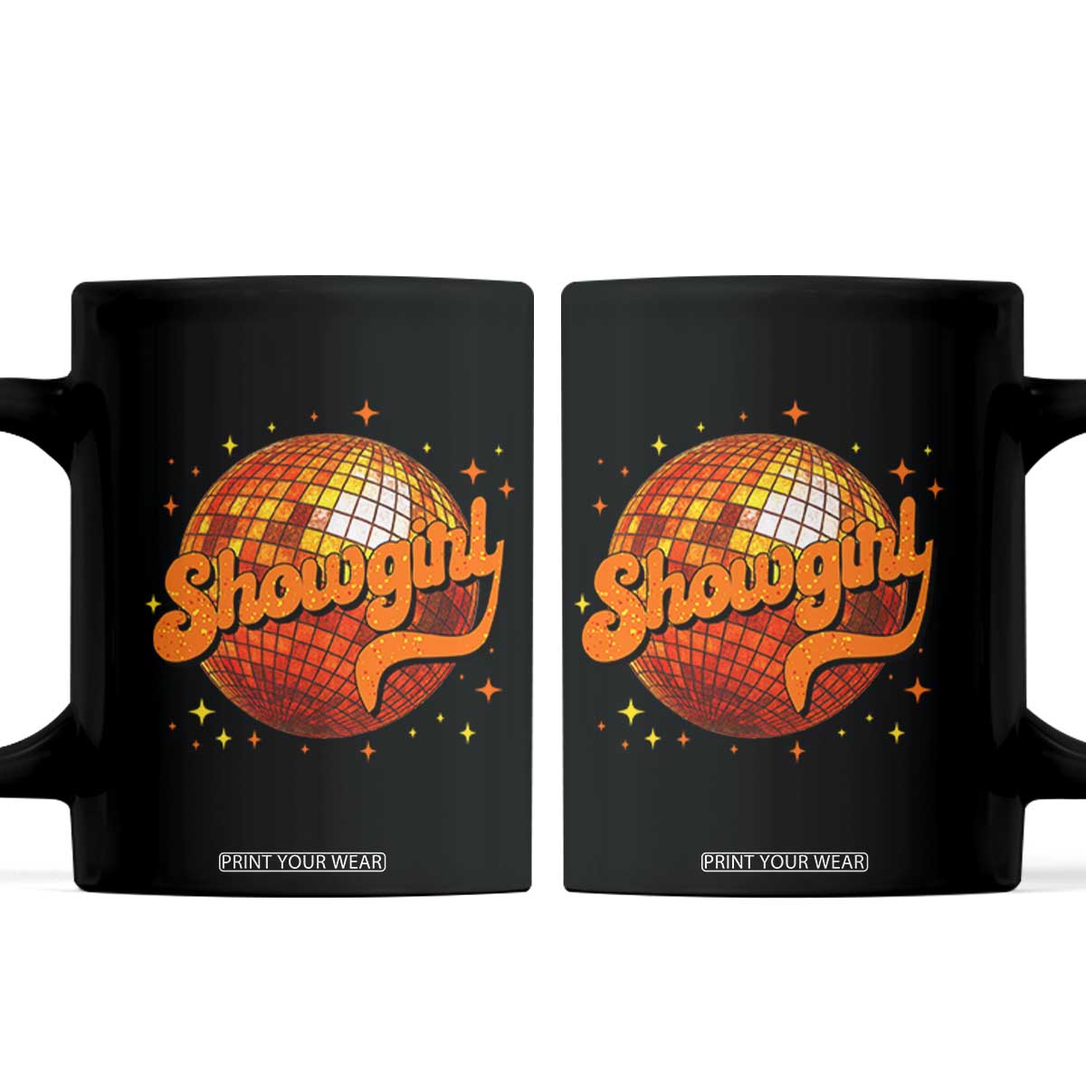 Showgirl Coffee Mug Orange Show Girl Concert Country Music Fan Gift TS10 Black Print Your Wear