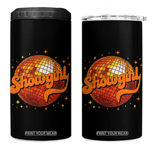Showgirl 4 in 1 Can Cooler Tumbler Orange Show Girl Concert Country Music Fan Gift TS10 One Size: 16 oz Black Print Your Wear