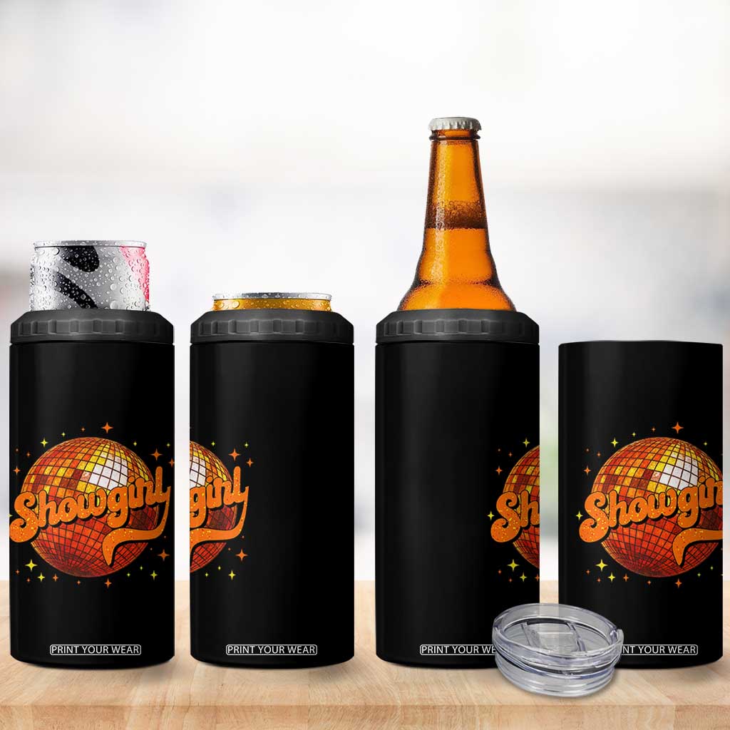Showgirl 4 in 1 Can Cooler Tumbler Orange Show Girl Concert Country Music Fan Gift TS10 Print Your Wear
